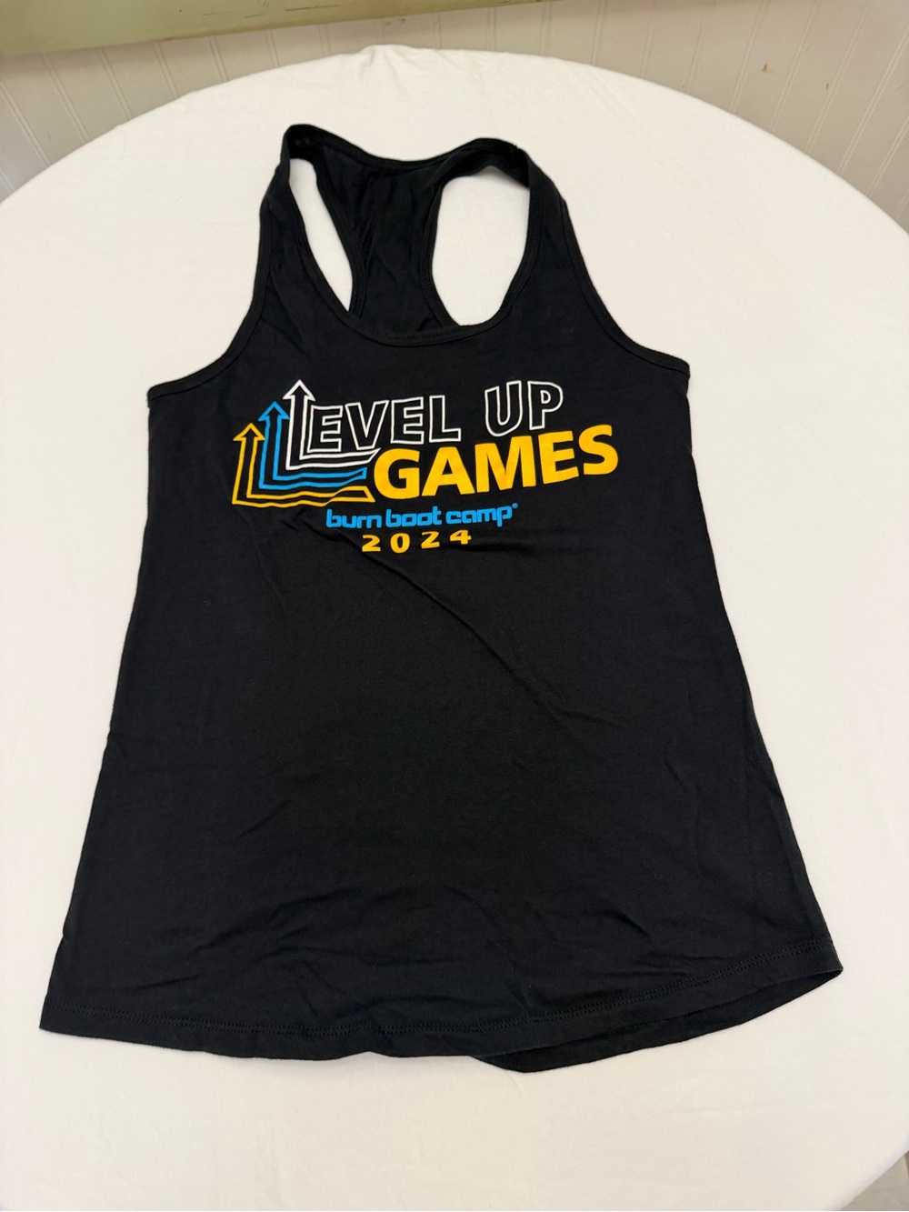Level Up Games 2024 Black Racerback Tank Top